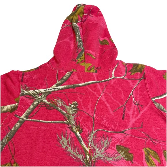 Realtree Hoodie Women's Size S Pink Camo Hunting Outdoor Hooded  Sweatshirt Warm - Picture 4 of 10